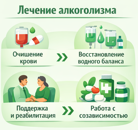 лечение алкоголизма в Рузаевке этапы